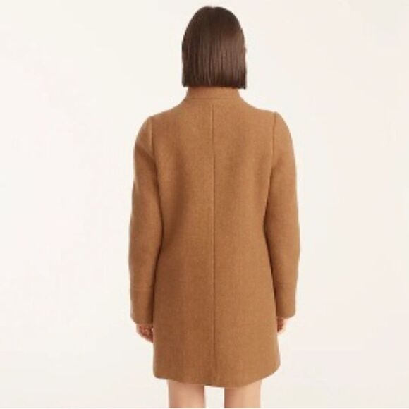 Jcrew Camel Tan  Lodge coat in Italian stadium-cloth wool Large/ Us 10 - Picture 3 of 15